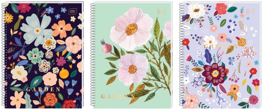 Kruhový zošit A4/80 Kratka 70g Garden Flower Interprint