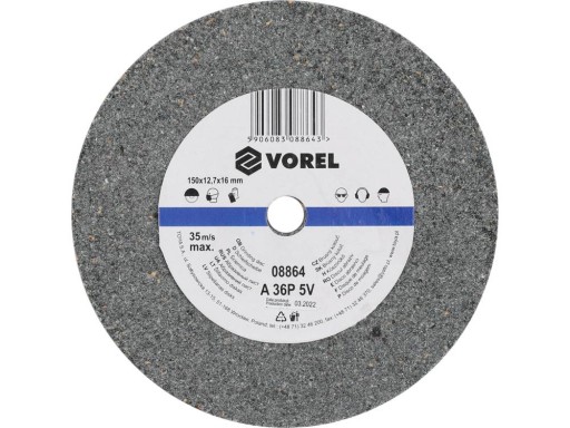 Kotúč do stolovej brúsky 150x12x15 mm - Vorel hrubý