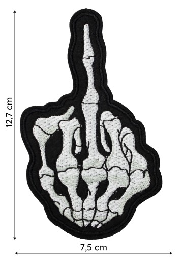 TERMO nažehľovačka Skeleton Fuck you