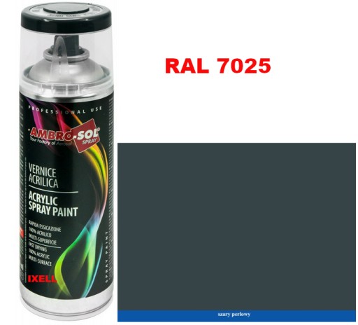 RAL 7025 AKRYLOVÝ LAK SPREJ sivý LESK 1233