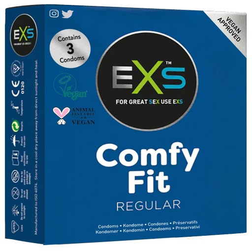 EXS Regular klasické kondómy, 3 ks