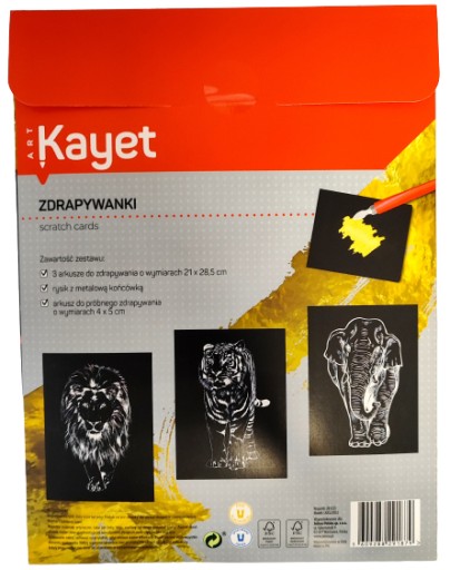 Stieracie kartičky A4 3 ks so zlatým efektom