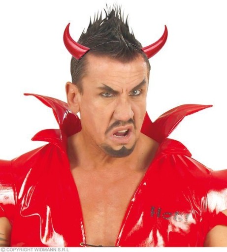 ČELENKA DEVIL RONS, MALÁ ČERVENÁ, UNISEX HALLOWEEN
