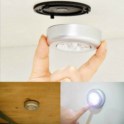 X1 SAMOLEPIACA LAMPA 3LED DIÓDA BATÉRIA DOTYK