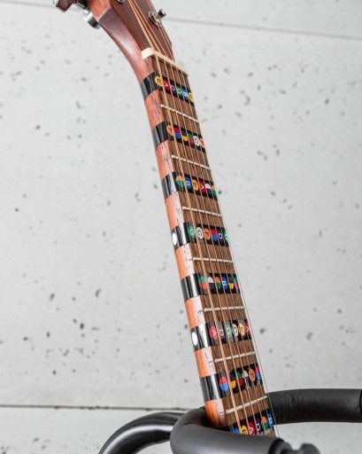 Nálepky na učenie sa hrať na gitare