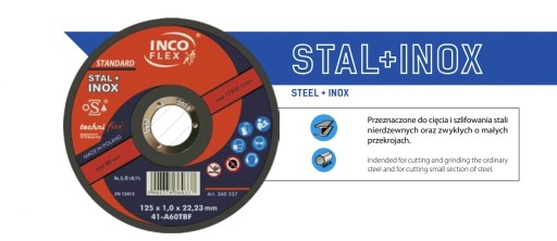 INOX KOVOVÉ REZNÉ KOTOUČE 125 x 1,0