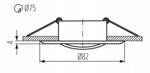 VIDI CTC-5515-B bodové stropné svietidlo, čierne Kanlux