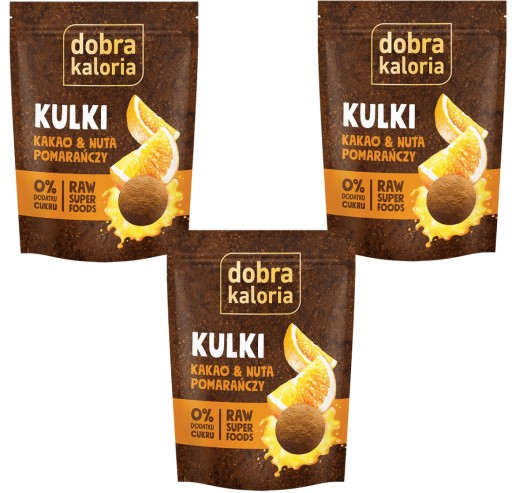 Zdravý snack kakaové guľky s nádychom pomarančových datlí Mandle Orechy 65g