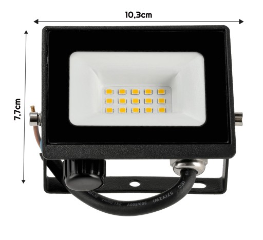 Halogénový LED reflektor 10W 4500K SLIM 2v1 s možnosťou pripojenia senzora