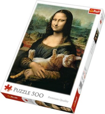 Puzzle 500. Mona Lisa a kocúr Mruczek. Klub. 37294.