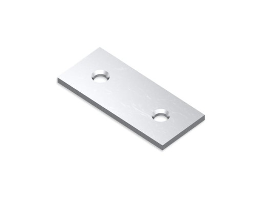 Plochá kovová konštrukčná spojka 40x17 mm 8 ks