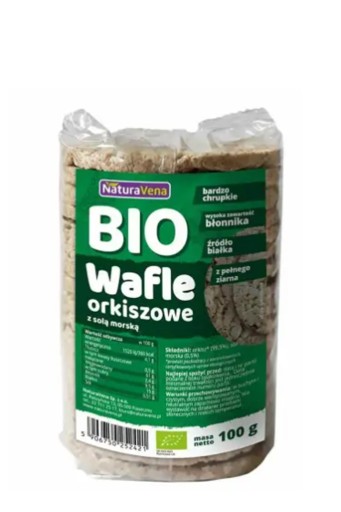 CELOZRNNÉ ŠPALOVÉ OBLÁTKY S BIO MORSKOU SOĽOU 100 g - NATURAVENA