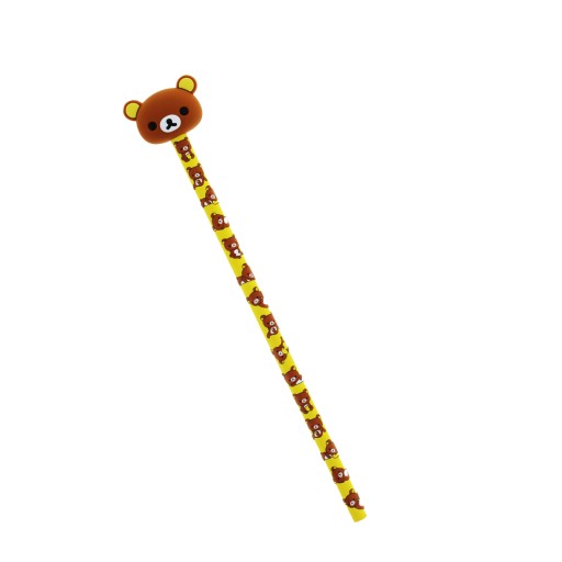 Ceruzka MEDVEĎ RILAKKUMA s 3D silikónovou figúrkou - HB