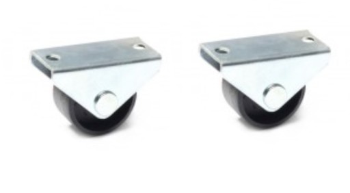 Malý rovný čierny plastový oceľový krúžok 30 mm 2
