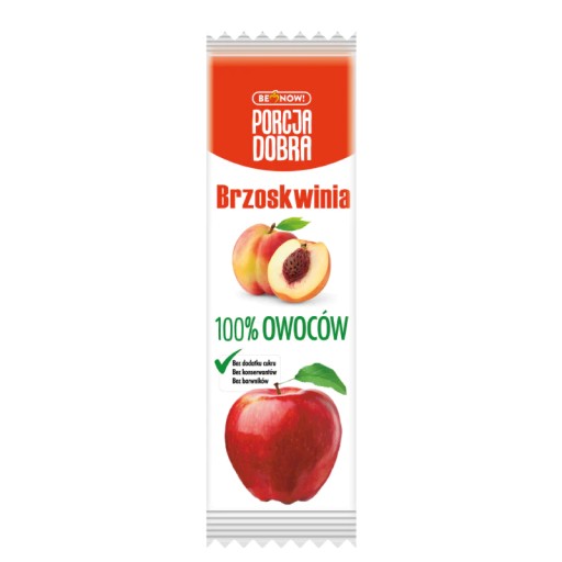 Jablkovo-broskyňový snack 16 g Poriadna porcia