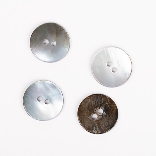 Button Drops okrúhla mušľa mesačného lúča / 20 mm / 614