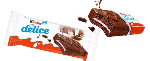 Piškótová tyčinka Kinder Delice Ferrero 1 ks 39g plnená čokoládovou sušienkou