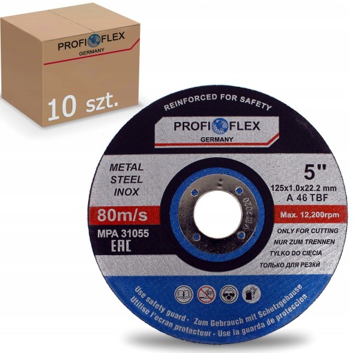 INOX OCELOVÉ KOVOVÉ REZNÉ KOTÚČE 125x1 PROFIFLEX