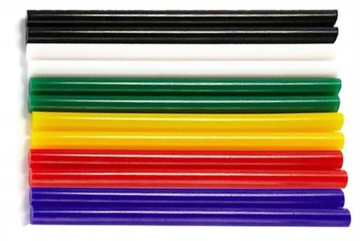 FAREBNÉ NÁPLNE NA HORÚCE LEPIVO 11MM X 100MM 12 ks