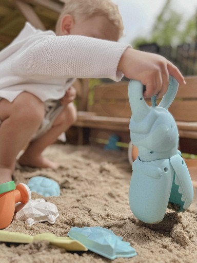 WOOPIE GREEN Krokodília lopatka Zberač piesku a vody Modrá BIODEGRADO