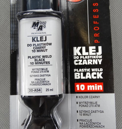 ČIERNE PLASTOVÉ LEPIDLO 25ML - MOJE AUTO