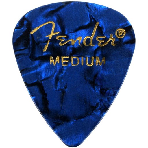 Fender Premium Celluloid Blue Moto Medium Pick