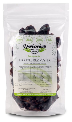 Sušené datle bez semien 1000g Naturally Herbarium