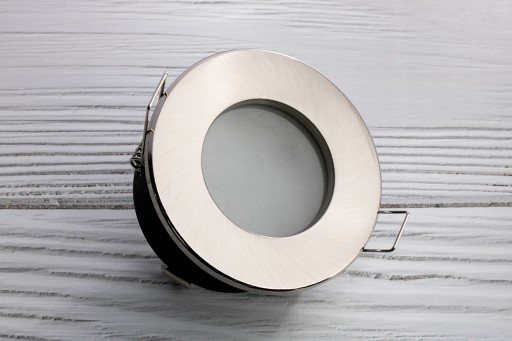 Svietidlo HALOGEN Okrúhle AQUS GU10 IP44 Satin
