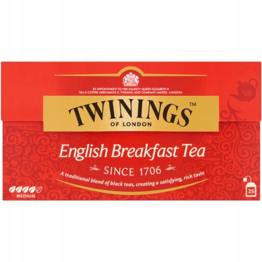 Twinings anglický raňajkový čaj 25 x 2 g