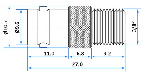RF anténny adaptér F/gn-BNC/gn 75Ohm