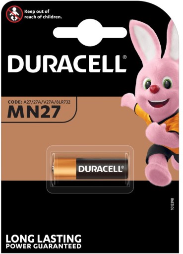 Duracell batéria 12V MN27 A27 8LR732 V27A 27A 1ks x4