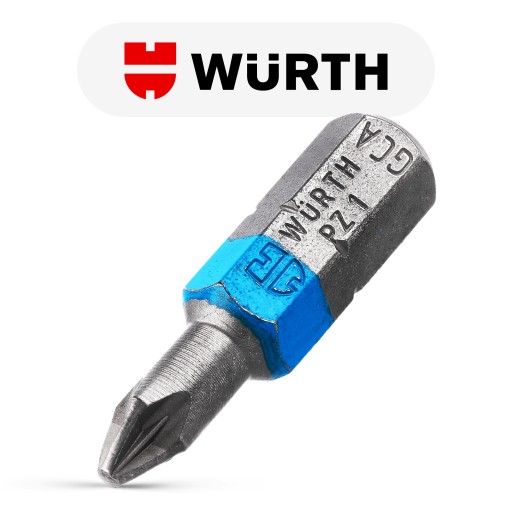 BIT PZ1 WURTH Skrutkovacie bity Wurth 1/4 PZ1 0614176651090