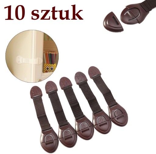 Ochrana zásuvky skrinky, zámok nábytku, sada 10 kusov
