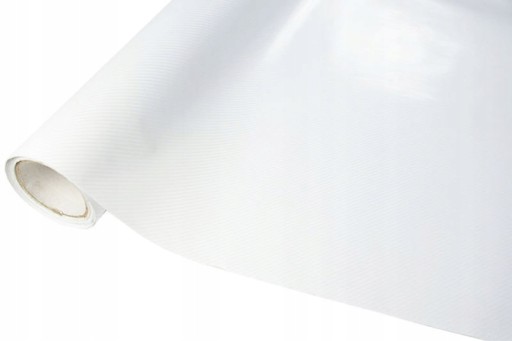 UHLÍKOVÁ FÓLIA UHLÍKOVÁ 4D BIELA DYHA 152x50 cm HQ