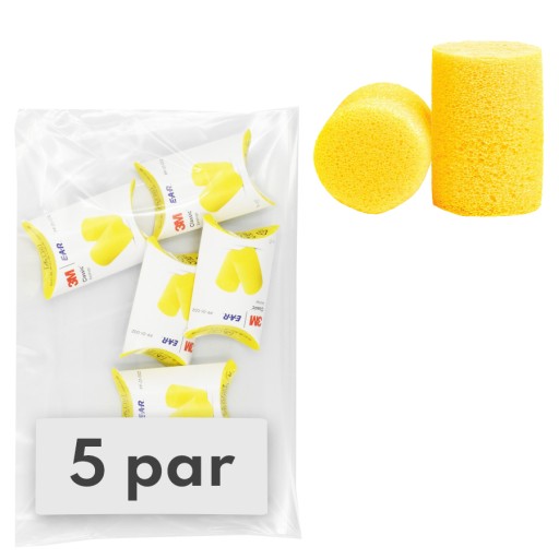 Zátkové chrániče sluchu 3M Ear Classic 5 párov
