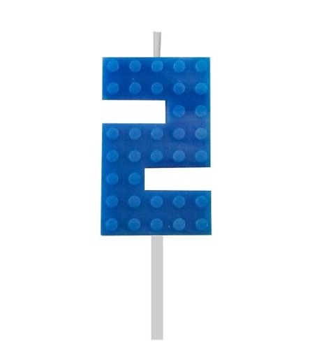 Narodeninové sviečkové lego bloky s číslami 123456789