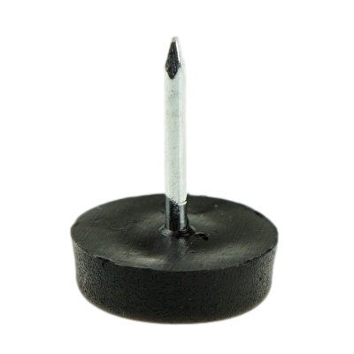 100 x nábytkové klzáky 15 mm s klincom, čierne