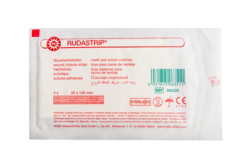 Nobamed Rudastrip pásky na zapínanie 25 mm x 100 mm 4 ks.