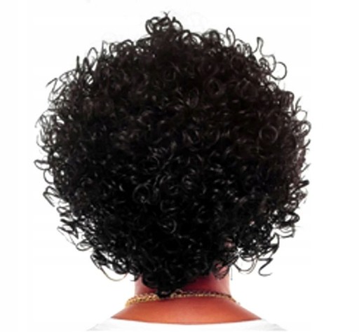 ČIERNA AFRO HRUBÁ PAROCHŇA, KUČERATÉ VLASY, UNIVERZÁLNA
