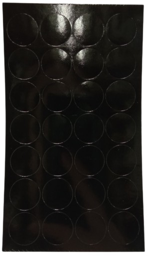 Čiapka samolepiaca 20mm LESK ČIERNA 326