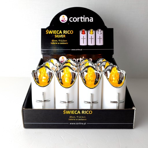 VEĽKÁ LED VLOŽKA DO SVIEČKY NA NAPÁJANIE BATÉRIOU 12,5cm PRE GRANES VLOŽKY DO SVIEČKY