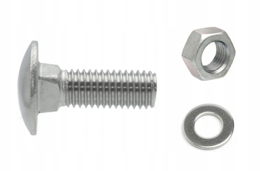 M16x50 SKRUTKA VOZÍK triedy 8,8 + MATICA + PODLOŽKA 1 sada