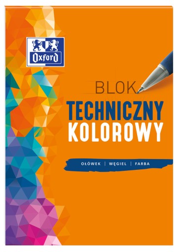 Farebný technický blok A4/10 OXFORD 225g