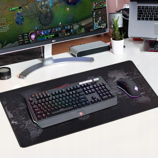 VEĽKÁ KLÁVESNICA PODLOŽKA POD MYŠ PRE CELÝ STOL GAMING 90X40CM XXL