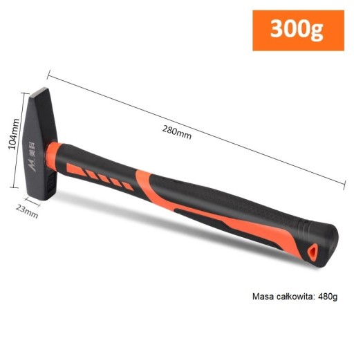 Kladivo zámočnícke 300 g SKLOlaminát DIY