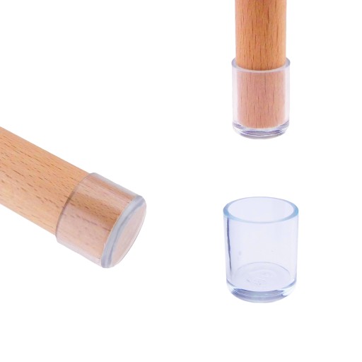 Silikónové podložky na nohy stoličky 18 mm