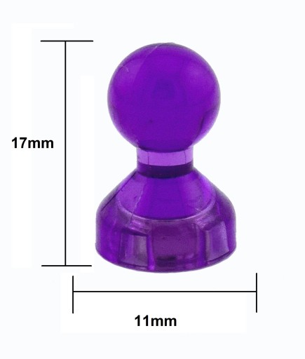 NEODYMOVÝ MAGNET NA KOLÍK DO CHLADNIČKY - 14 KS SILNÝ MIX FARIEB