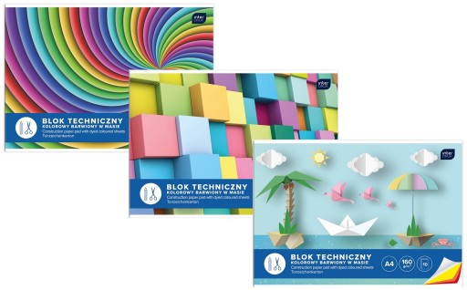A4 farebný technický blok 160g Interprint 1 kus