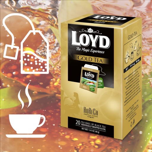 Horeca Express čierny čaj pre hotely a catering Zlatý čaj 20T LOYD