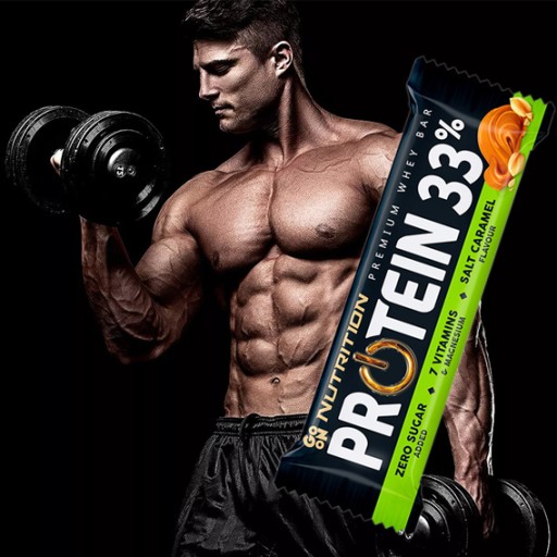 NUTRITION GO ON PROTEIN BAR 33% 50g WPC PROTEIN IZOLÁT BEZ CUKRU